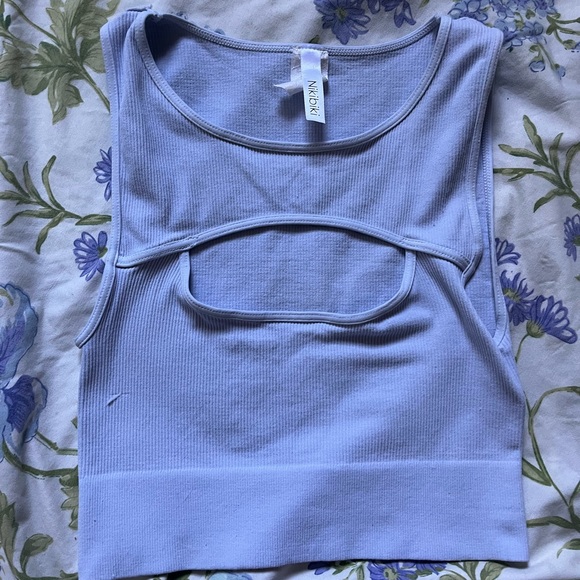 Periwinkle NikiBiki halter tank - Picture 1 of 3